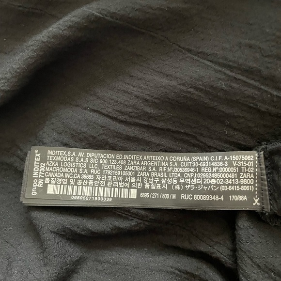 Zara Premium Floral Embroidered Button Down Boho Top Blouse Ruffled M - Picture 11 of 11